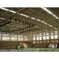 Telhado curvo de grande espaçamento com estrutura de quadro espacial para sala de desporto interior
